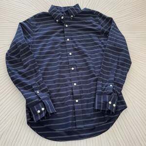 Banana Republic Blue Striped Long Sleeve Button-Up Shirt M